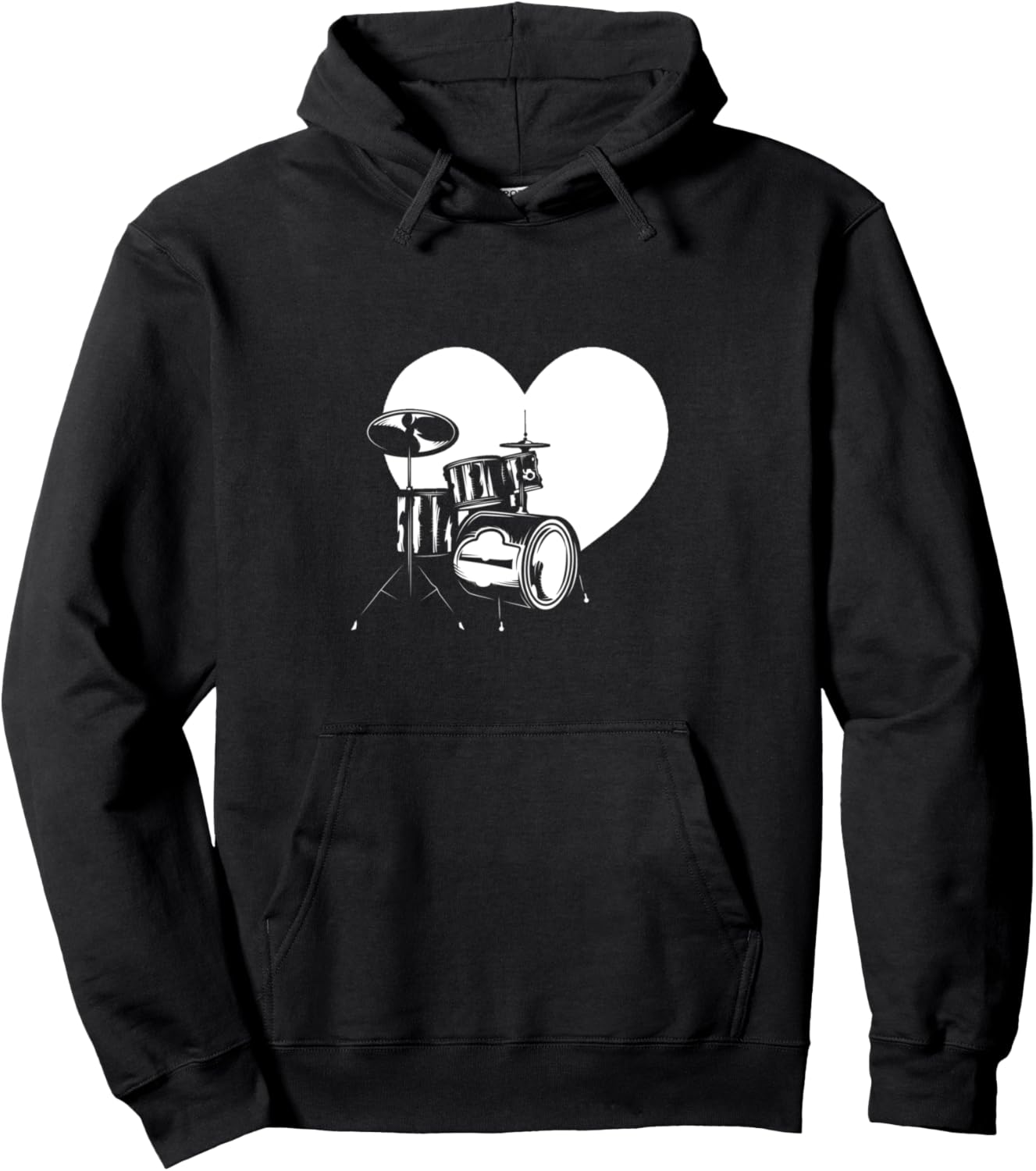 

Худи с надписью «Heart Drum Drumming Set Drum Player Drummer Musician» Drummer Musician Drum Player, черный