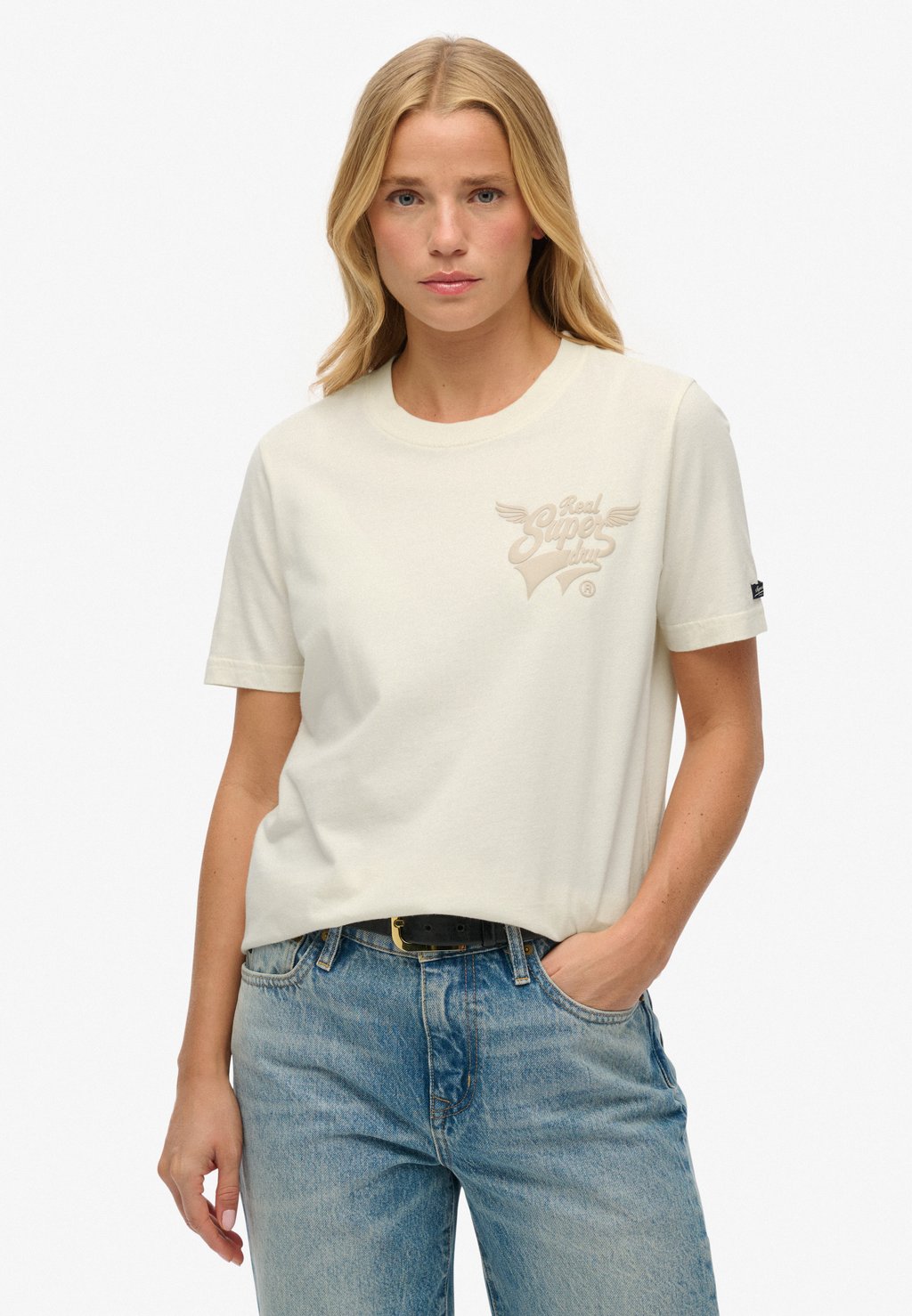 

Футболка с принтом Superdry, белый