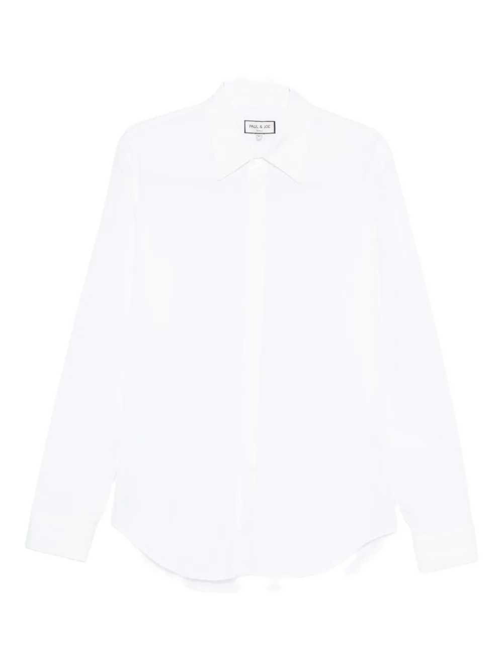 

Хлопковая рубашка с заостренным воротником Paul & Joe, белый