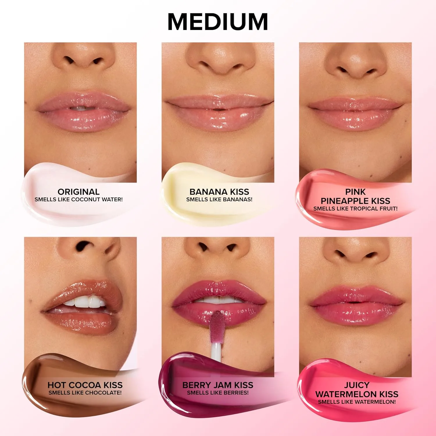 Too Faced Pillow Balm Ультраувлажняющий бальзам для губ | Жидкий бальзам для губ, восполняющий недостаток влаги в губах благодаря гиалуроновой кислоте, 06 Pink Pineapple Kiss (Soft Peachy Pink) — фото 4