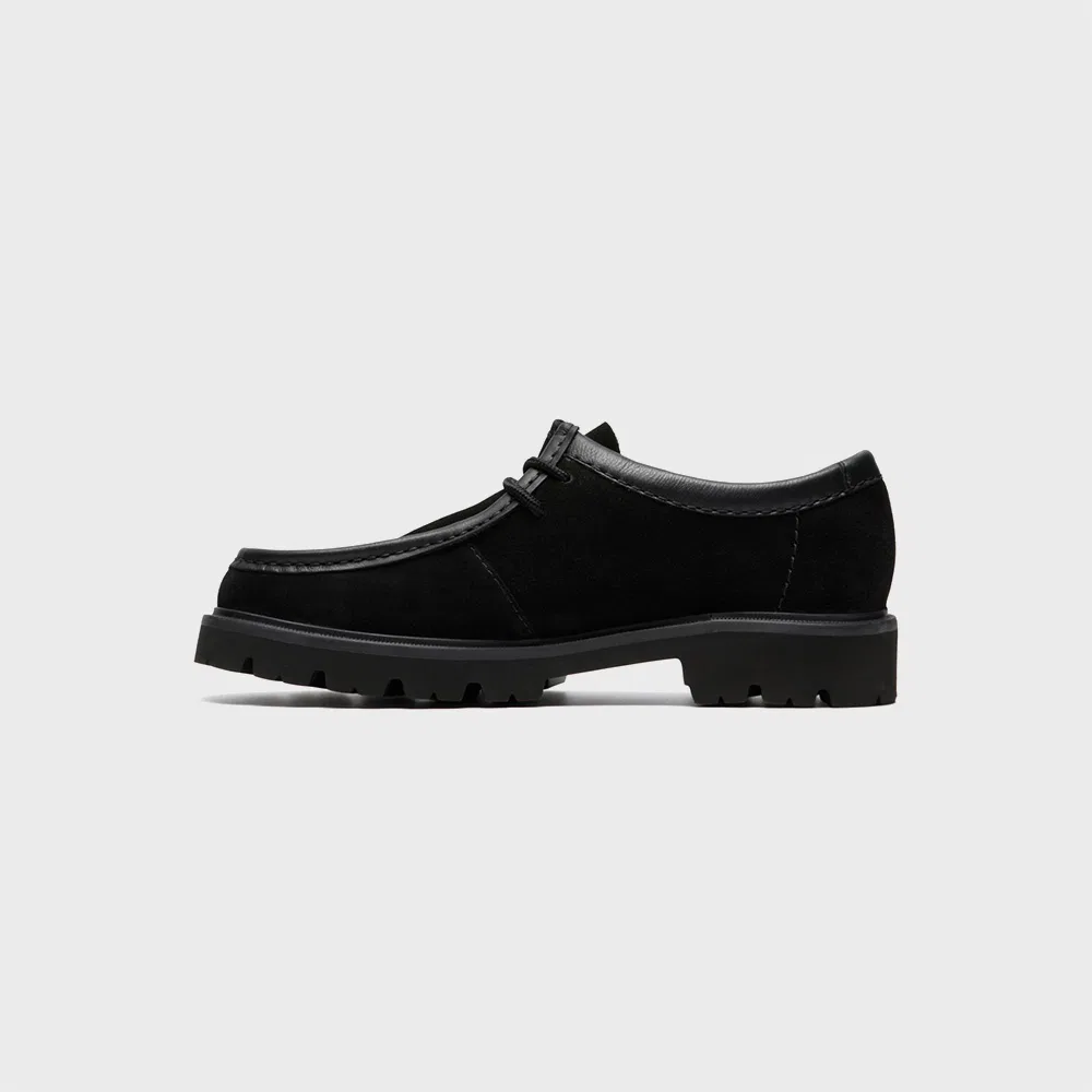 Мужские чёрные замшевые туфли Clayhill Shim от Clarks Originals