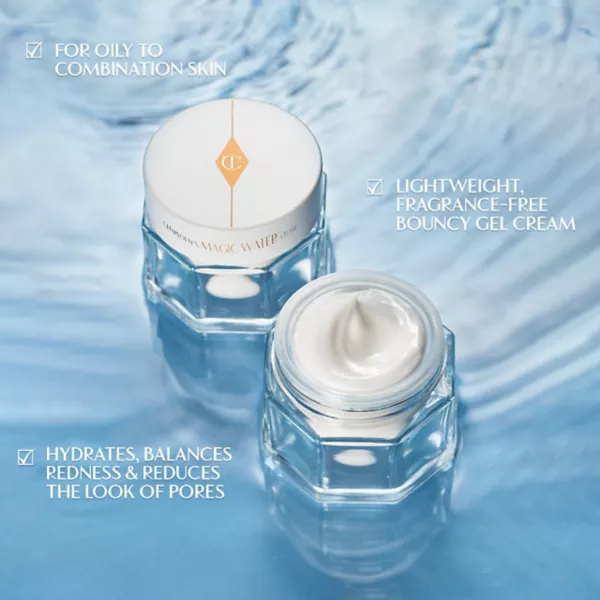 Крем для лица Charlotte Tilbury — Magic water cream сменный увлажняющий гель с ниацинамидом, 29 г — фото 2