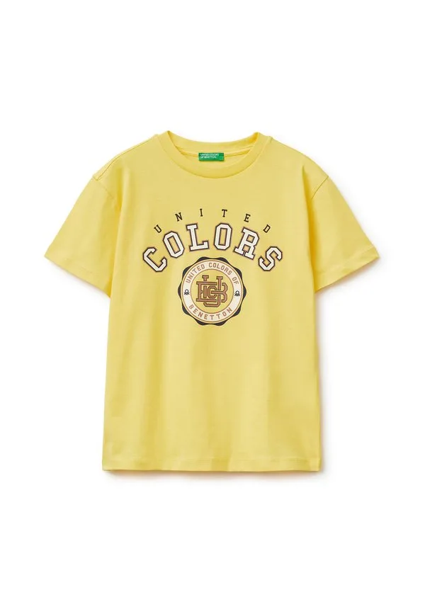 Футболка с логотипом United Colors Of Benetton, Yellow