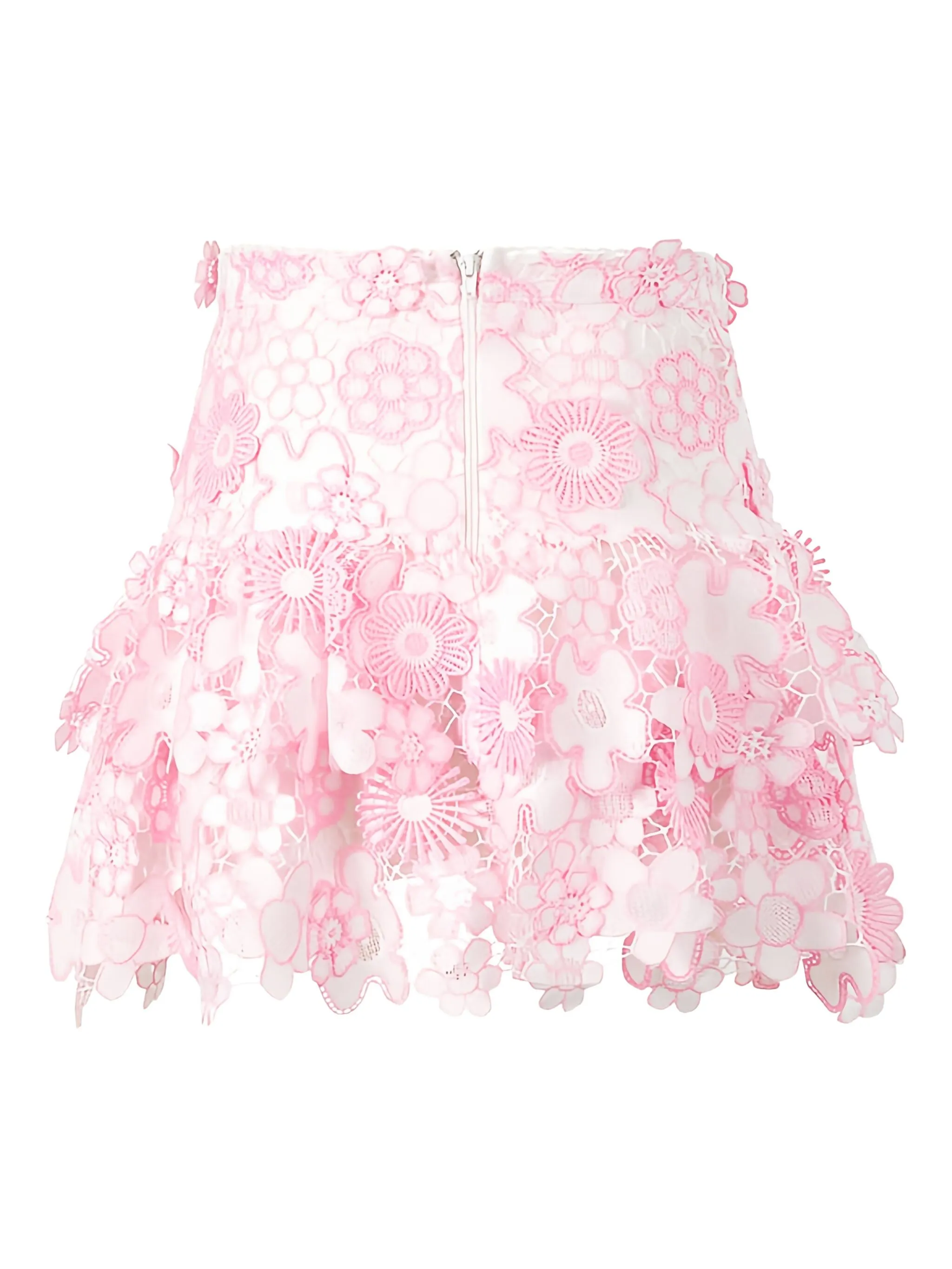 

Юбка Amara с оборками и вышивкой Marlo, белый