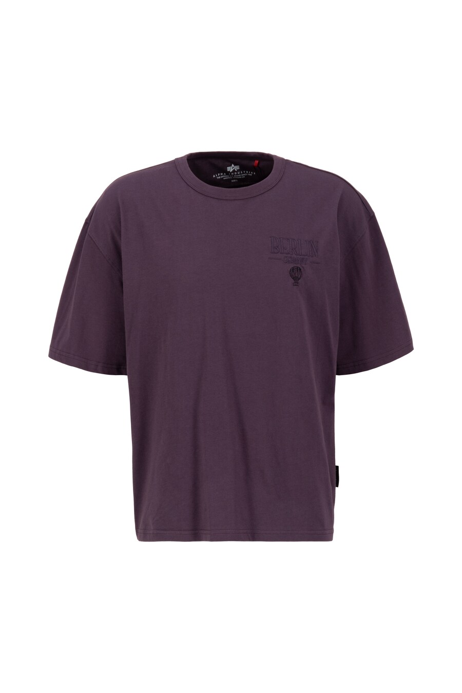

Классическая футболка ALPHA INDUSTRIES Shirt, цвет aubergine