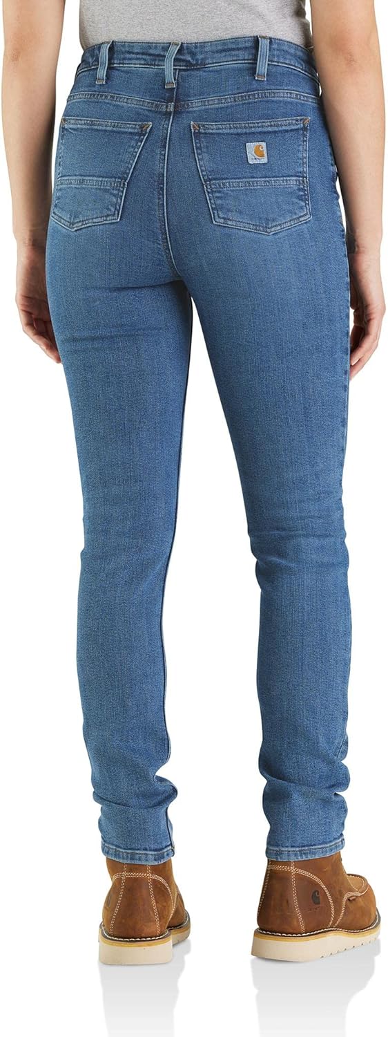 

Carhartt Women's 105105 Женские брюки Rugged Flex Slim Fit Tapered High Rise, Laurel