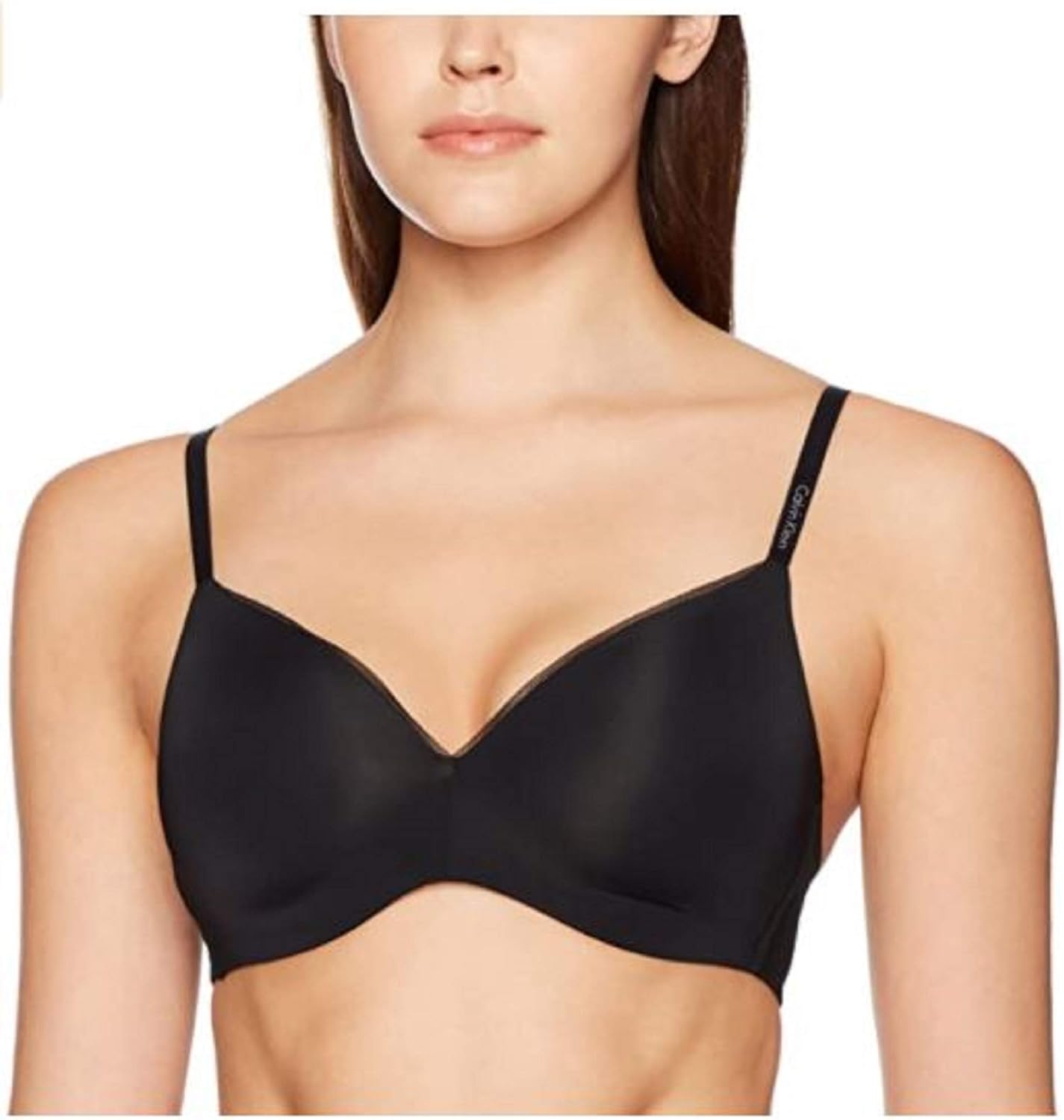 Бюстгальтер без косточек Calvin Klein Lightly Lined BlackNude, Black/Nude — фото 2