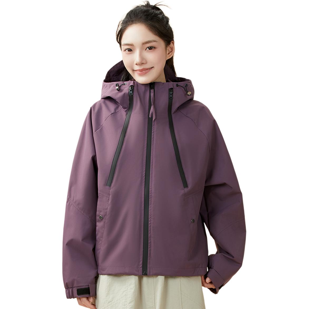 

361° Куртка Women's Dark Gray Purple Hooded Moderate Others