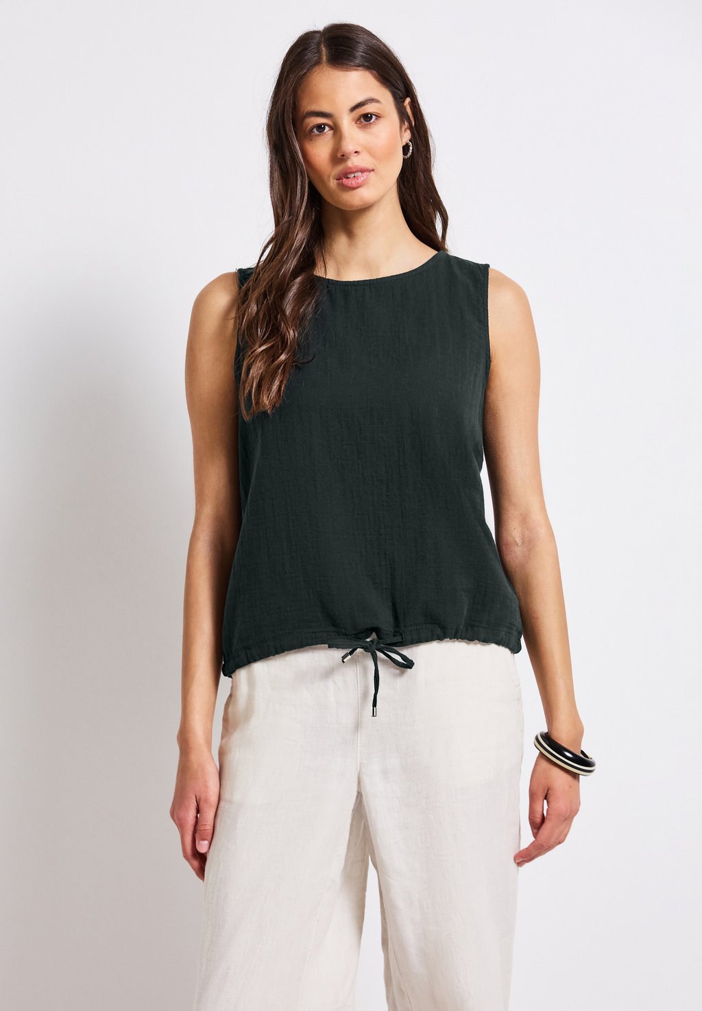 

Топ Blouse Street One, металлик зеленый