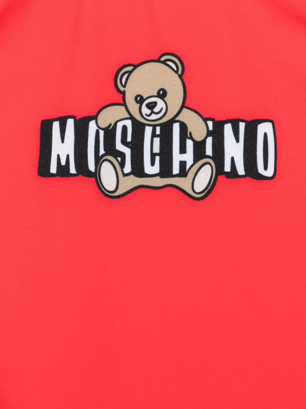 Купальник с логотипом Teddy Moschino Kids, красный — фото 3