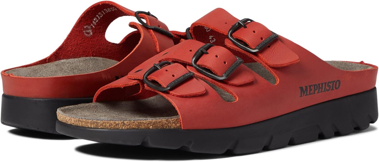 

Сандалии на плоской подошве Zach Mephisto, цвет Red Scratch Leather