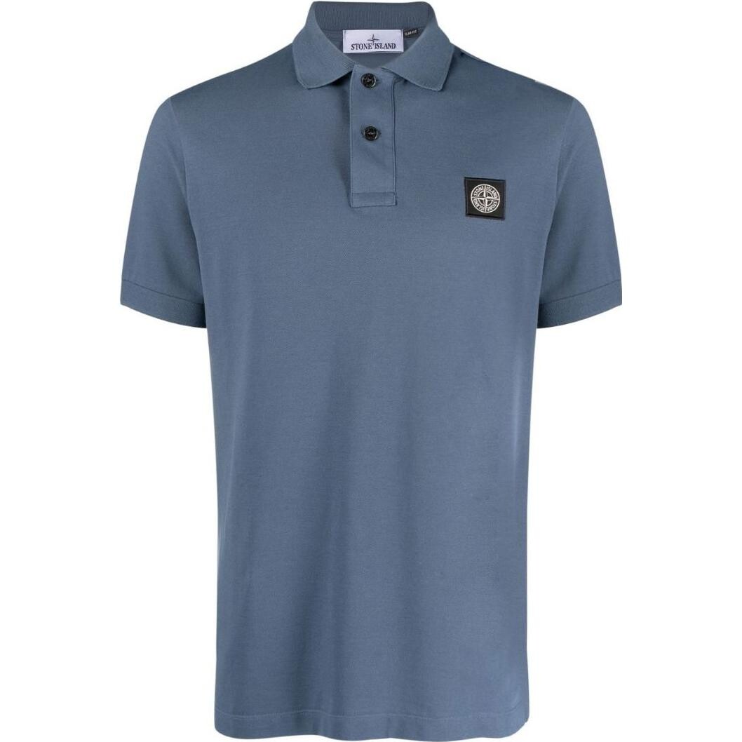 

Рубашка поло мужская синяя Stone Island, синий