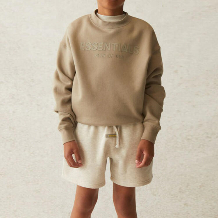 Детская толстовка Fear Of God Essentials, цвет Moss — фото 3