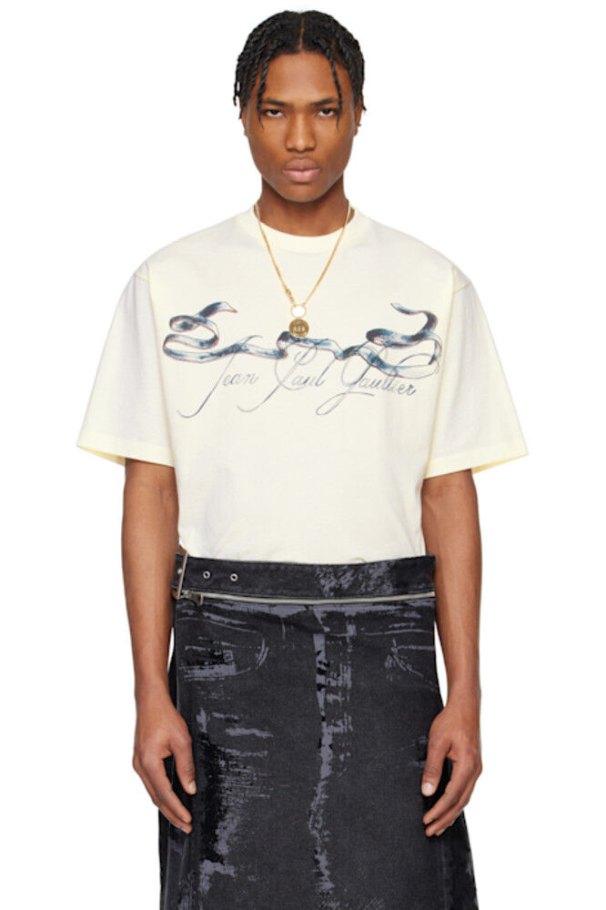 

Футболка Off-White «The Oversized Tattoo Ruban» Jean Paul Gaultier