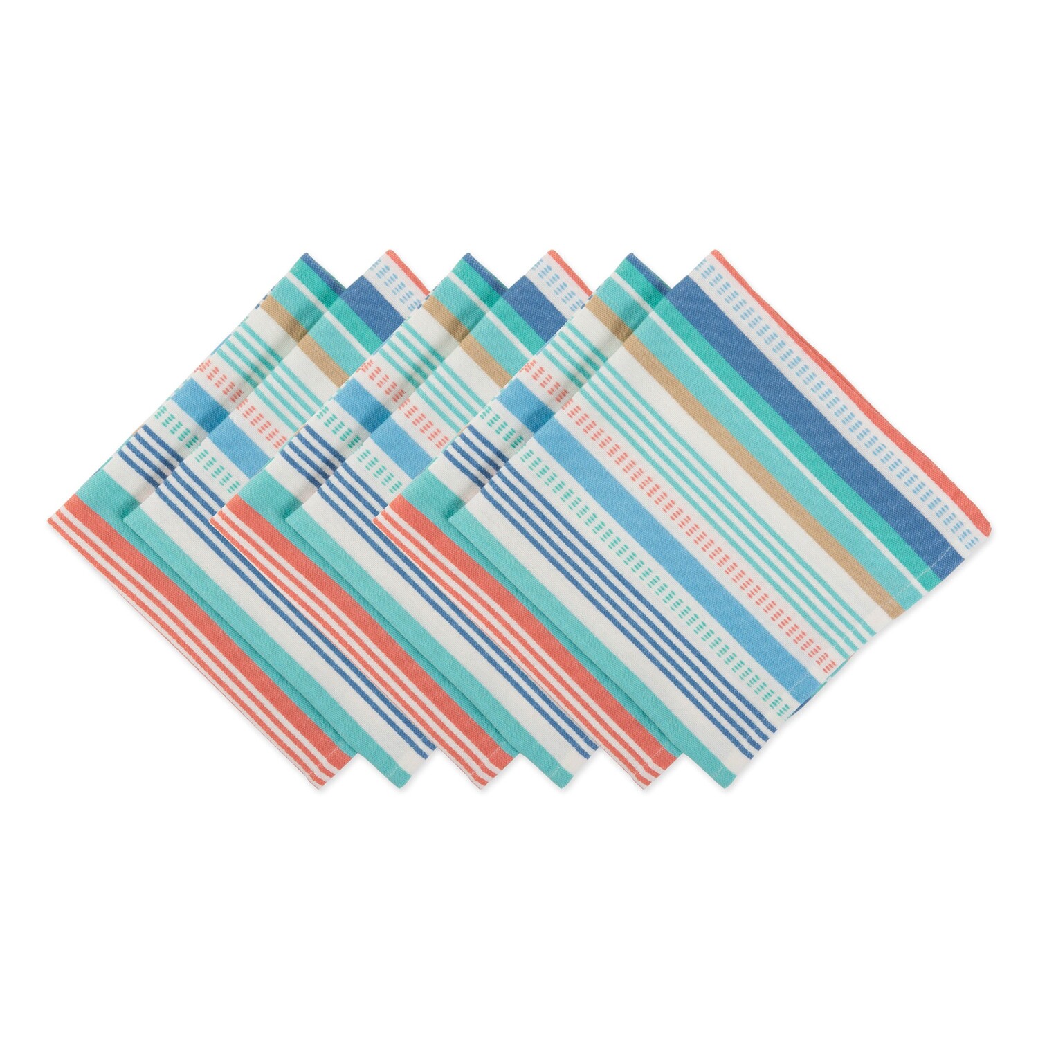 

Салфетка в полоску DII Seashore (набор из 6 шт.), цвет Seashore Stripe