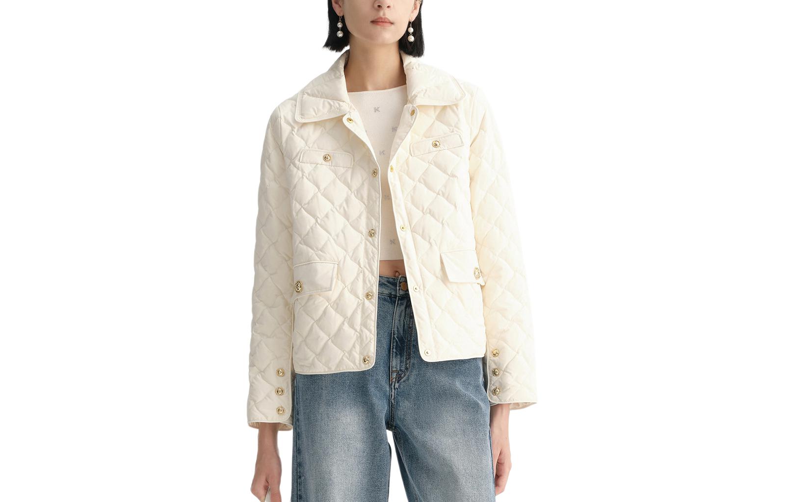 

KARL LAGERFELD / Karl Lagerfeld Jeans Пуховик KARL LAGERFELD женский бежевый, Beige