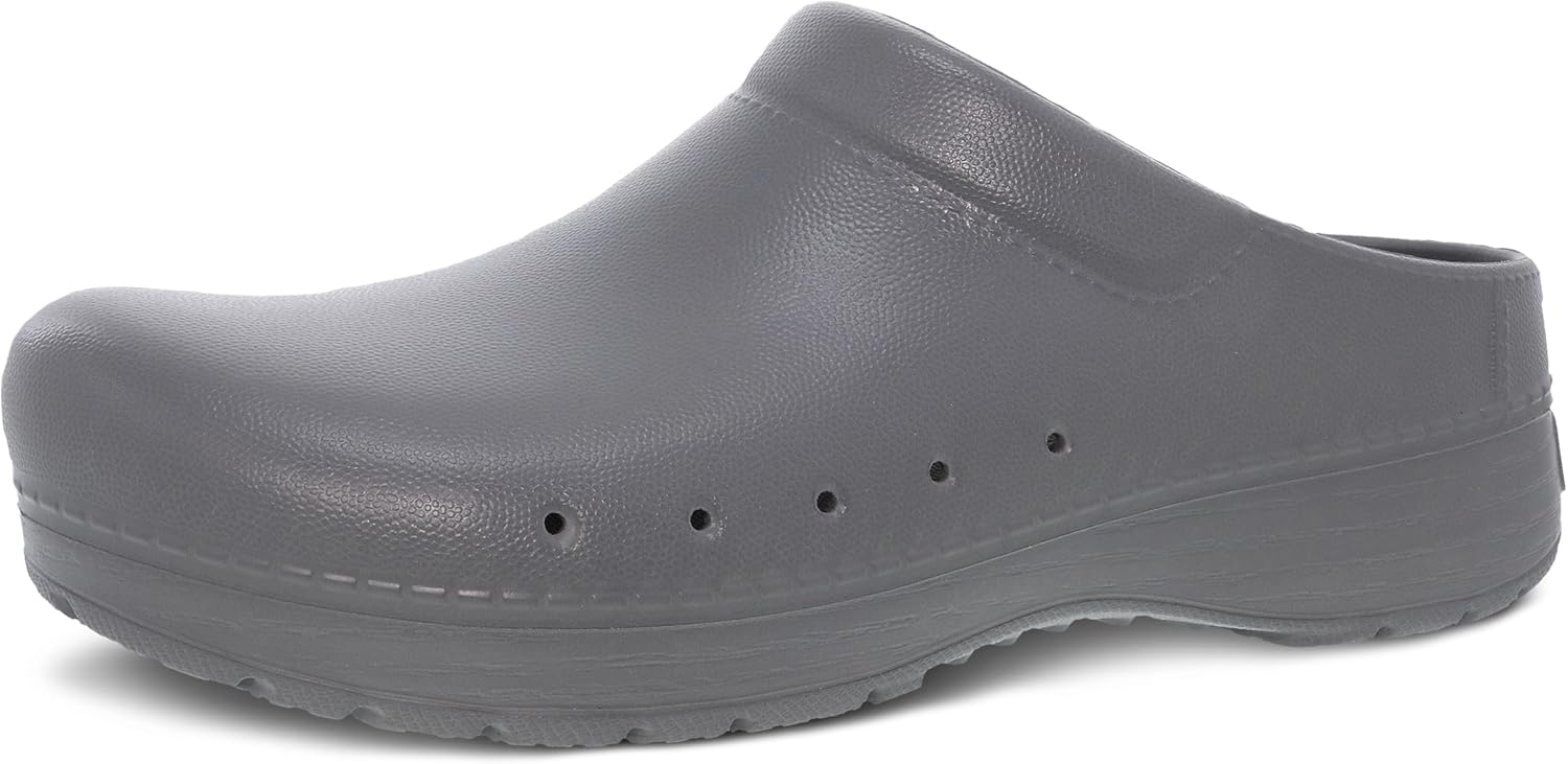 

Мужские сабо Dansko Kane Slip On - легкие и удобные с амортизирующей стелькой EVA и поддержкой свода стопы, 9.5-10 Charcoal