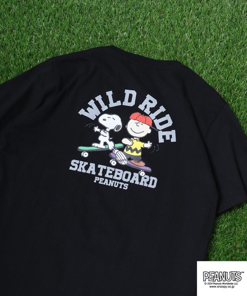 

Футболка с принтом Peanuts, черная