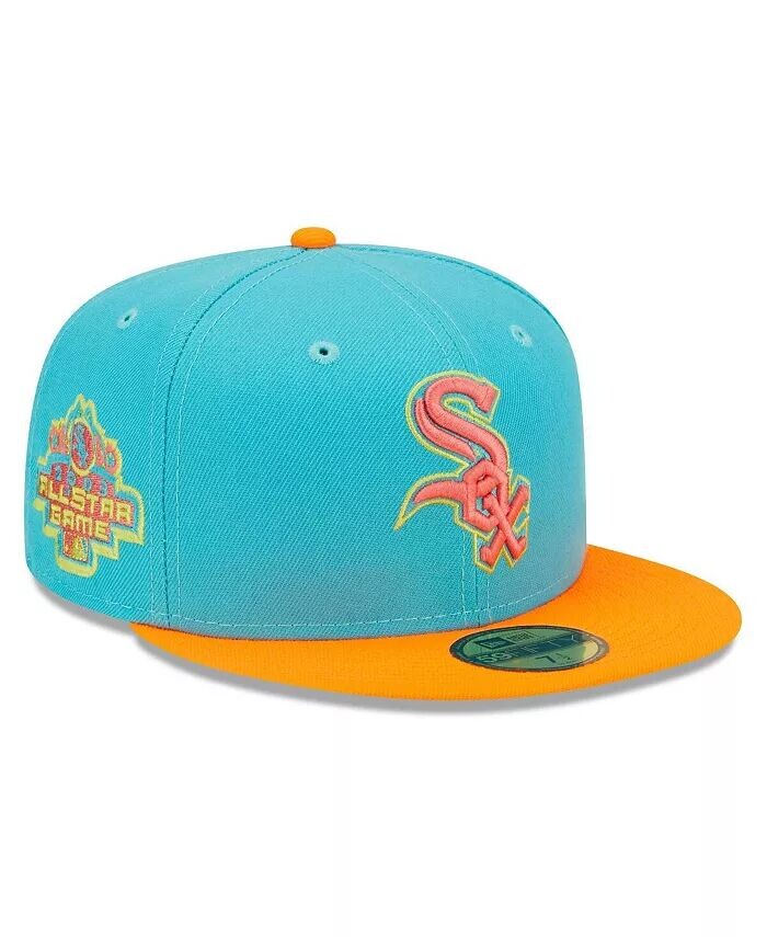 

Мужская синяя, оранжевая шляпа Chicago White Sox Vice Highlighter 59Fifty New Era, синий