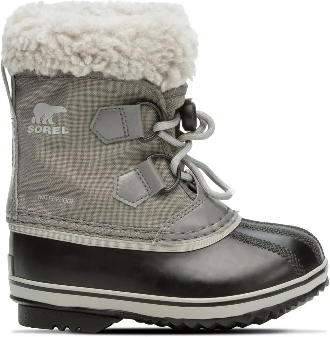 Нейлоновые зимние ботинки Sorel Yoot Pac для девочек, Quarry Dove Youth Collection 2024 — фото 4
