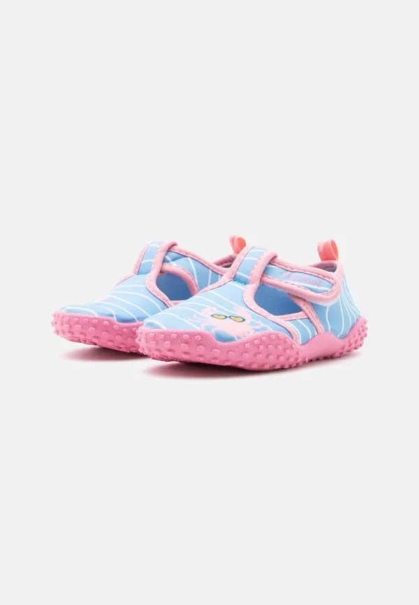Сандалии aqua schuh krebs Playshoes, Blau/Pink — фото 4