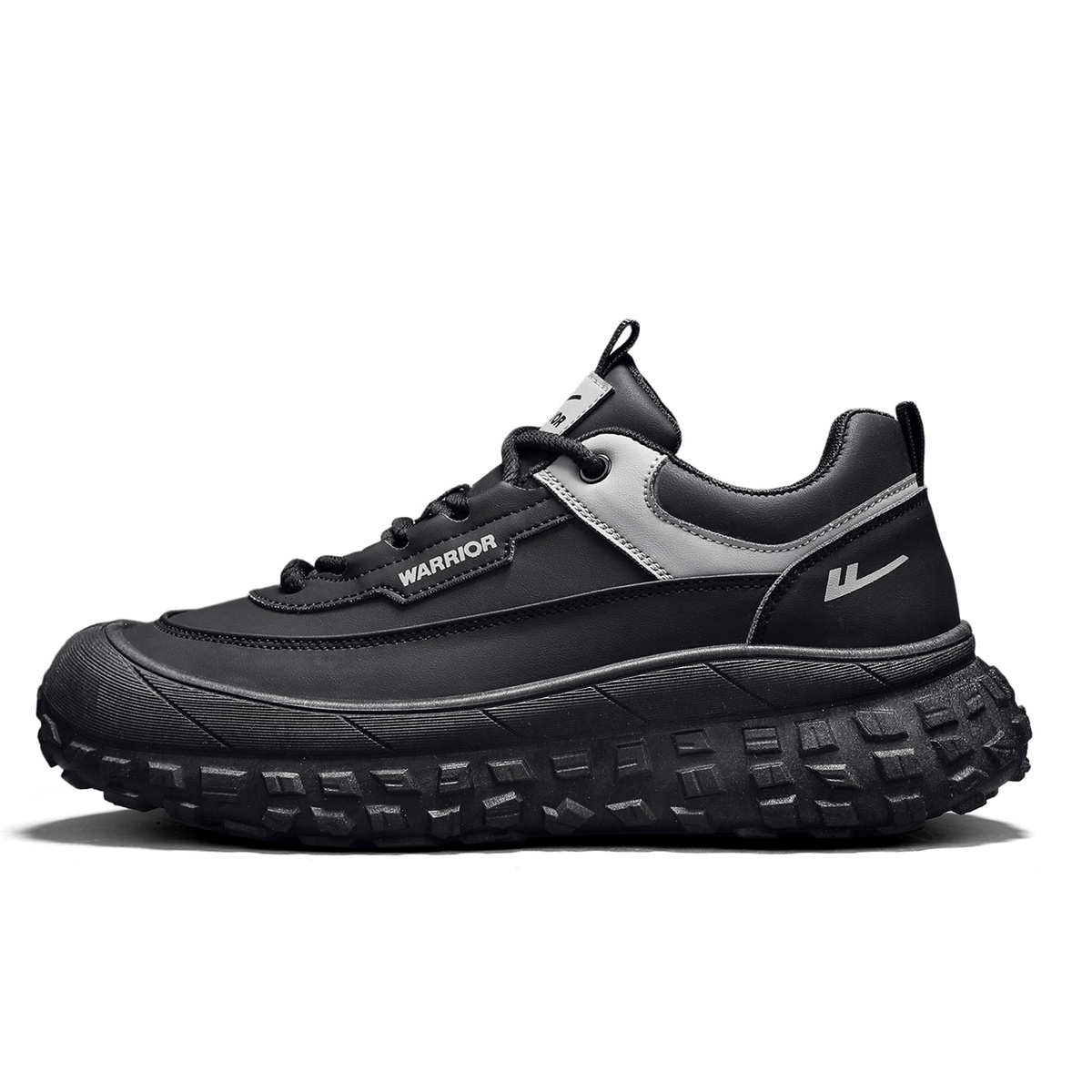 

WARRIOR Износостойкие и легкие мужские низкие кеды Casual - черный серый, цвет Black Gray