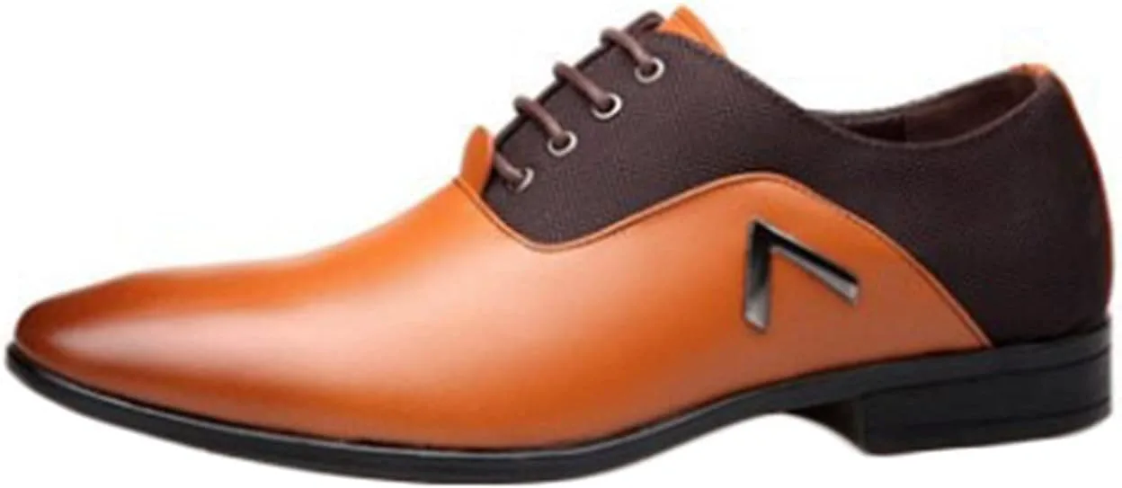 

Мужские повседневные классические туфли BORAMAX, весна-лето, с шнуровкой, формальные туфли, низкие с острым носком, обувь для джентльменов, оксфорды, черные, желтый