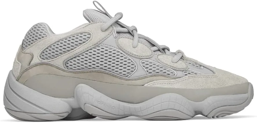 Мужские кроссовки Adidas Yeezy 500 на шнуровке, серый