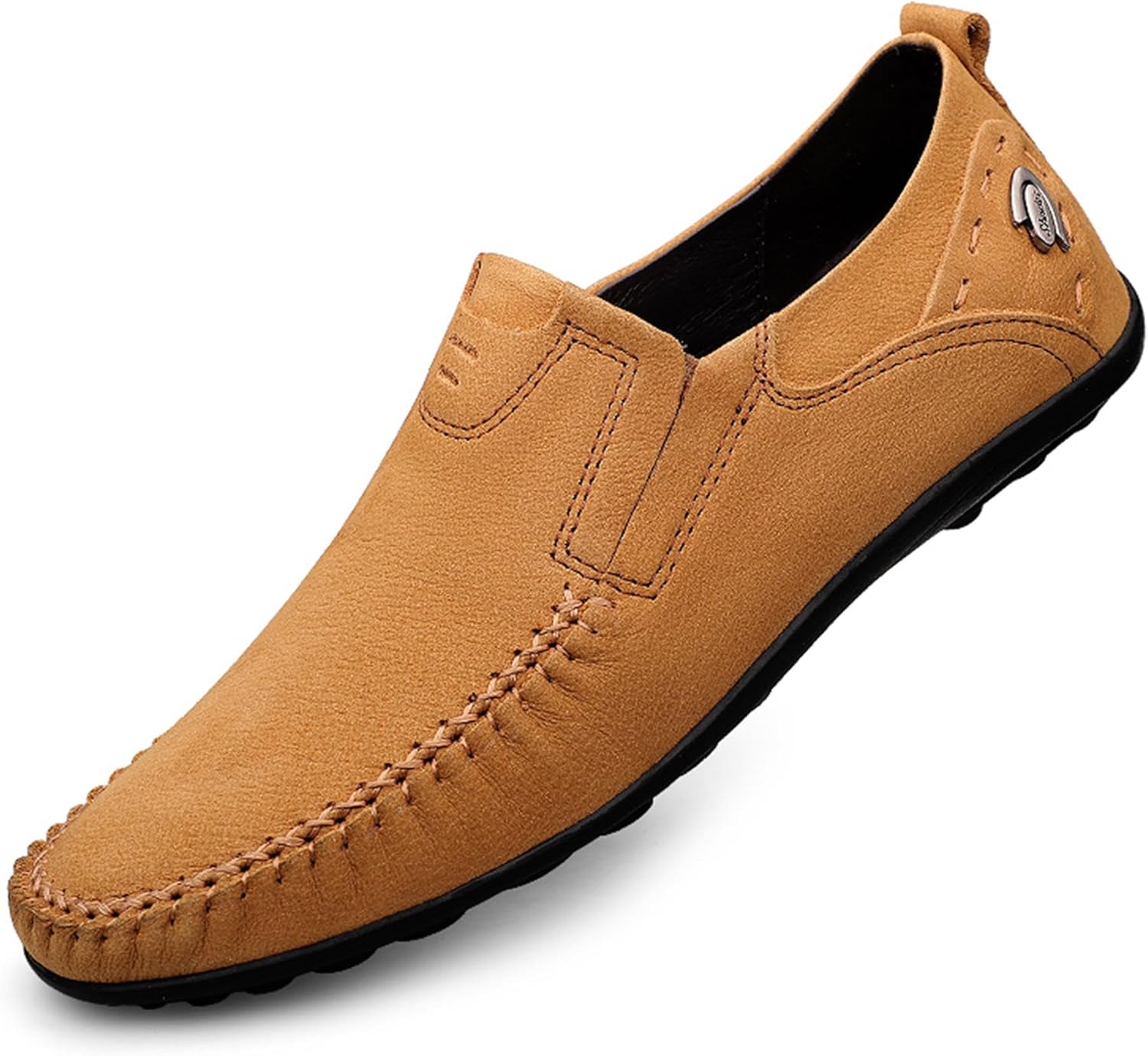 

Мужские кожаные мокасины LAXiMU для вождения, мягкие и легкие, желтый