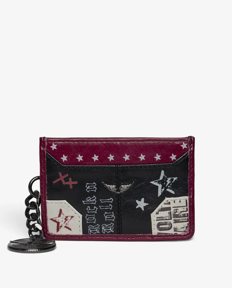 

Женский кожаный кардхолдер Sunny Pass Punk Zadig & Voltaire, черный