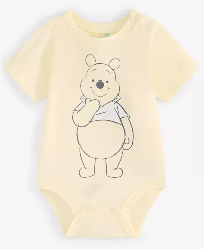 Комплект для мальчиков Baby Boys Winnie-the-Pooh: боди, теплая рубашка-поло и теплые штаны, 3 предмета Disney, коричневый/бежевый — фото 3