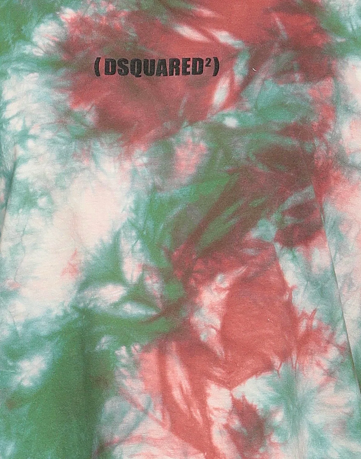 Футболка tie-dyed DSQUARED2 зеленая — фото 4
