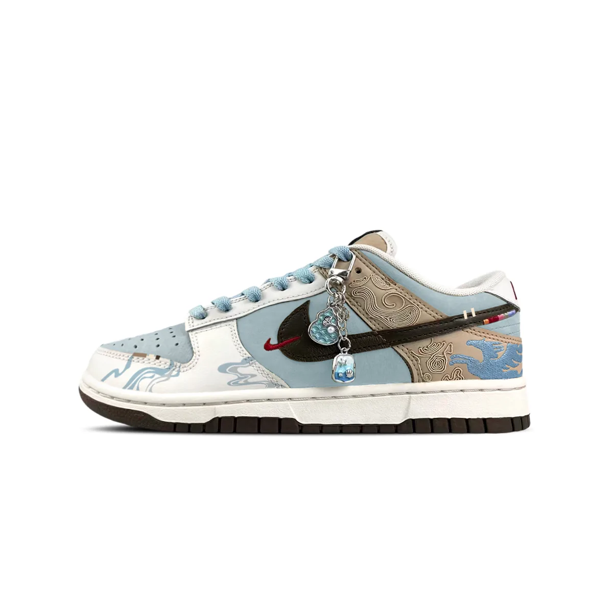 Nike Кроссовки Dunk Low Skateboard мужские синие коричневые