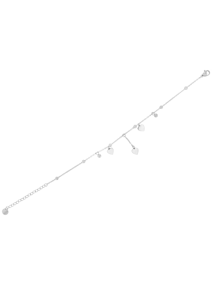 

Adeliás Женский браслет на лодыжку - сердечко из нержавеющей стали серебристого цвета