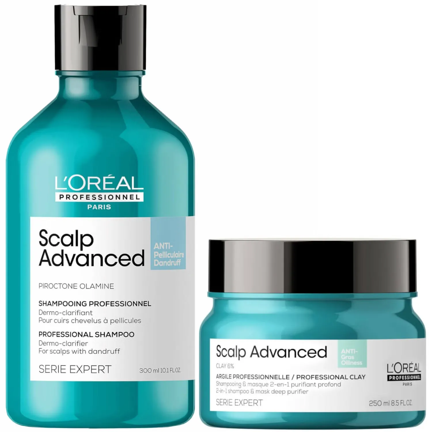 

Serié Expert Scalp Advanced Шампунь и маска против перхоти для жирных волос с перхотью L'Oréal Professionnel