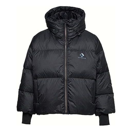 

Куртка short down fill puffer hooded jacket 'black' Converse, черный