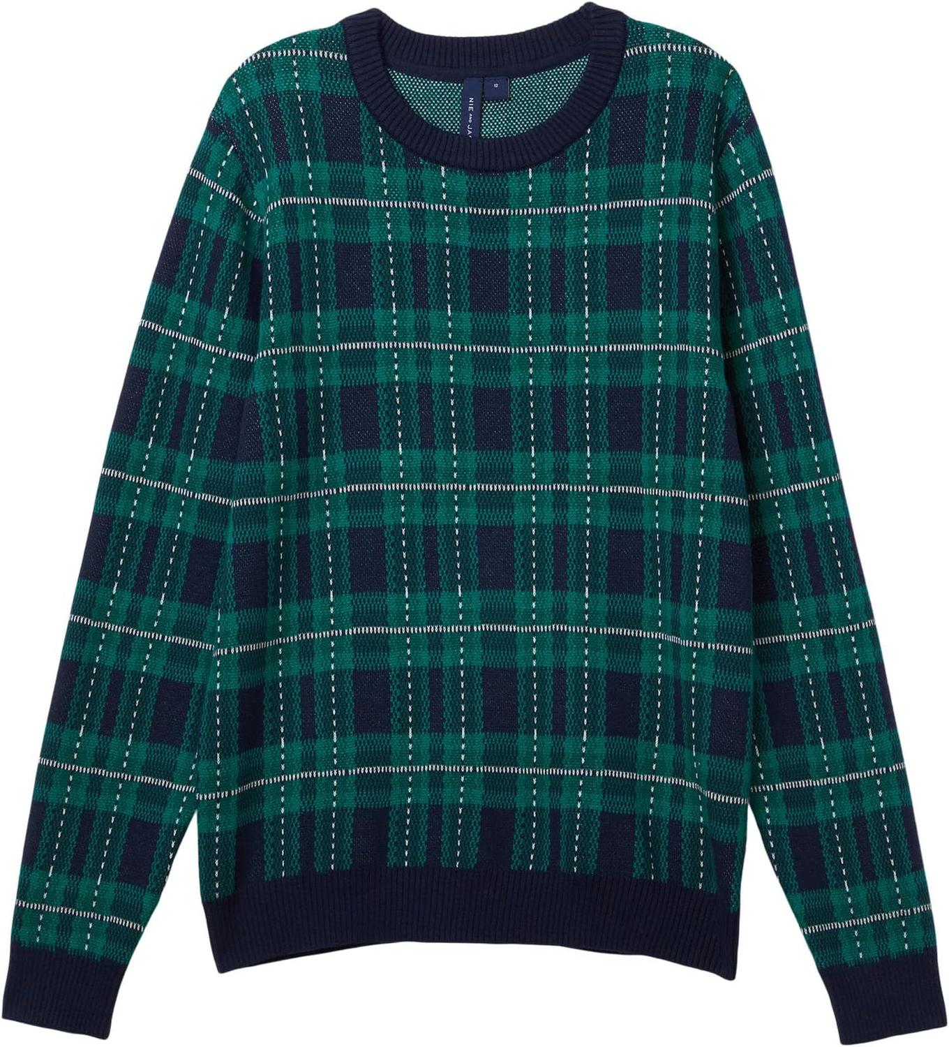 

Свитер Janie and Jack Plaid Crewneck Sweater, Multicolor