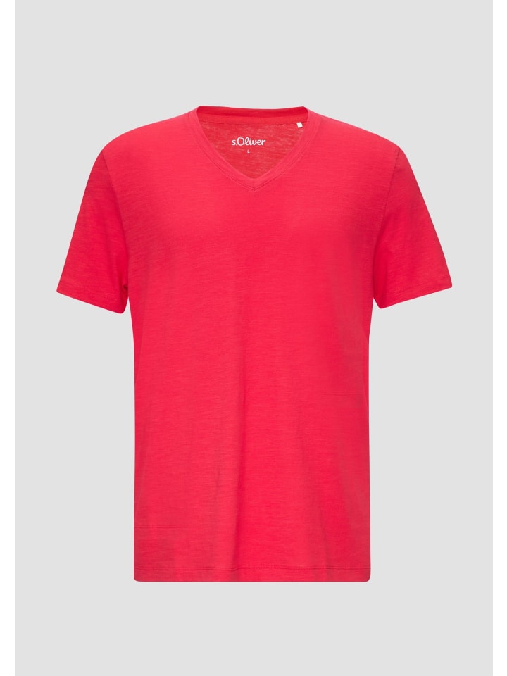 

s.Oliver Футболка цвета 3348_малиновый, Красный, s.Oliver Футболка цвета 3348_малиновый