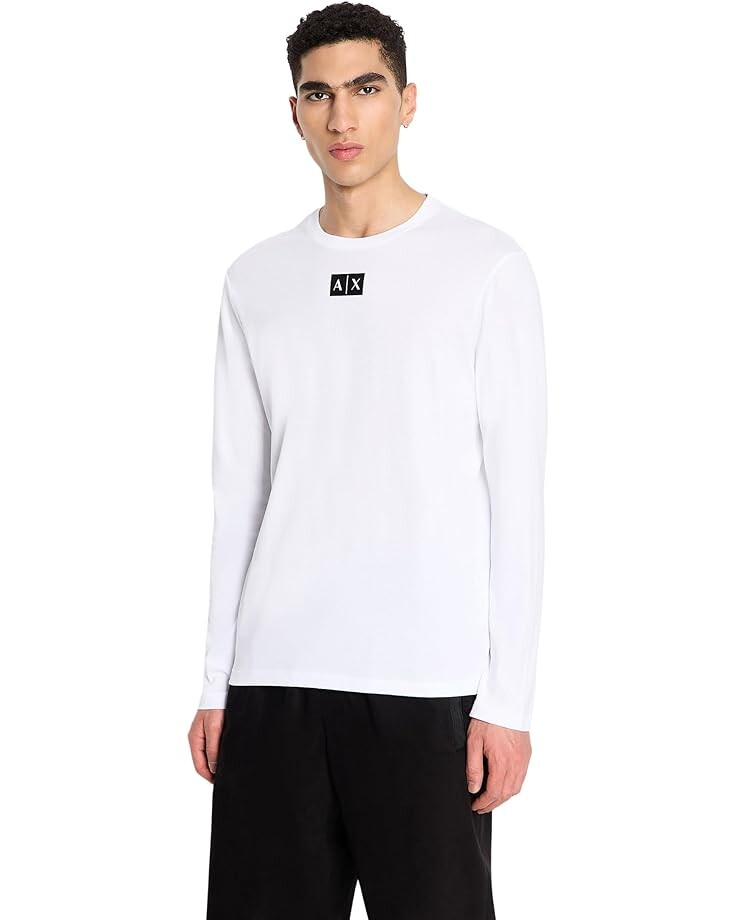 

Футболка Armani Exchange Long Sleeve Box Logo, белый