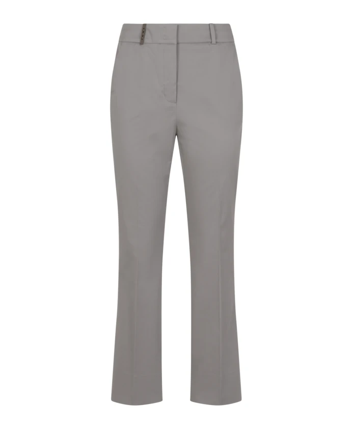 

Легкие женские брюки из габардина Peserico, серый