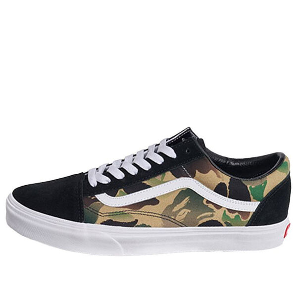 

Кроссовки bape x old skool cortex limited black camouflage 'black' Vans, черный