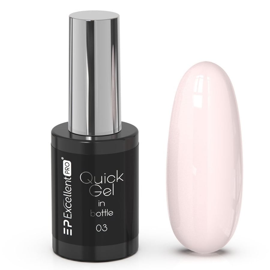 

ГЕЛЬ ВО БУТЫЛКЕ Excellent PRO Quick Gel in Bottle light MILK PINK №. 03 11г