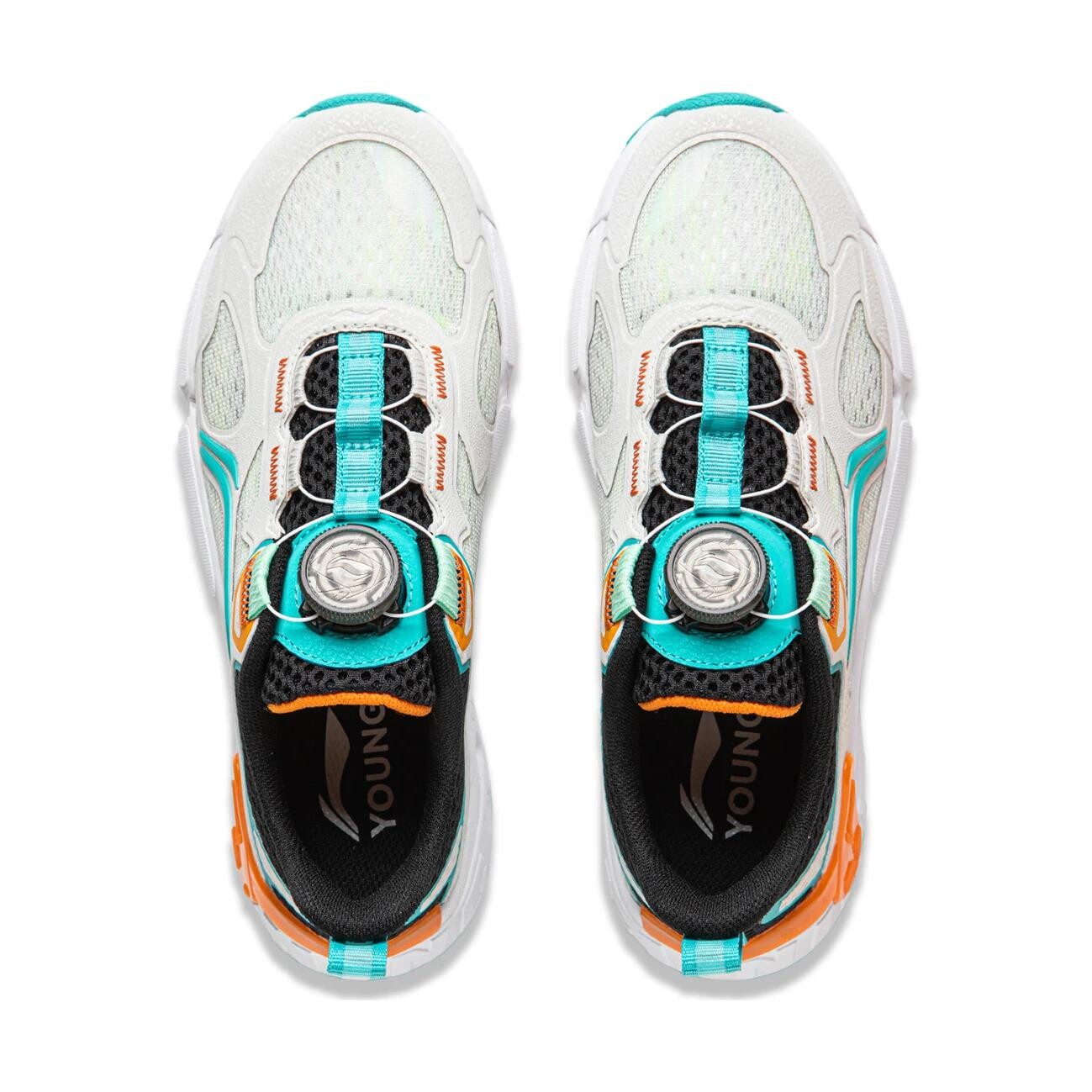 Кроссовки MECHA V2 Kids Lifestyle GS Low-top Серый/Зеленый/Желтый Lining Young, желтый — фото 4