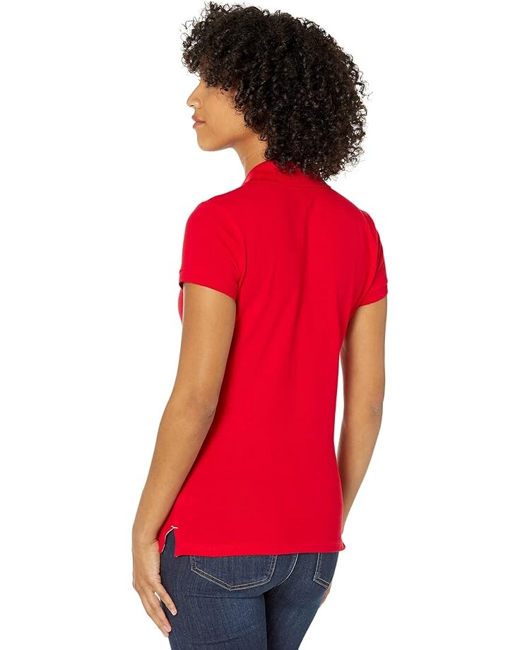 

Поло U.S. POLO ASSN. Short Sleeve Small Pony Solid Pique Polo Shirt, цвет Engine Red