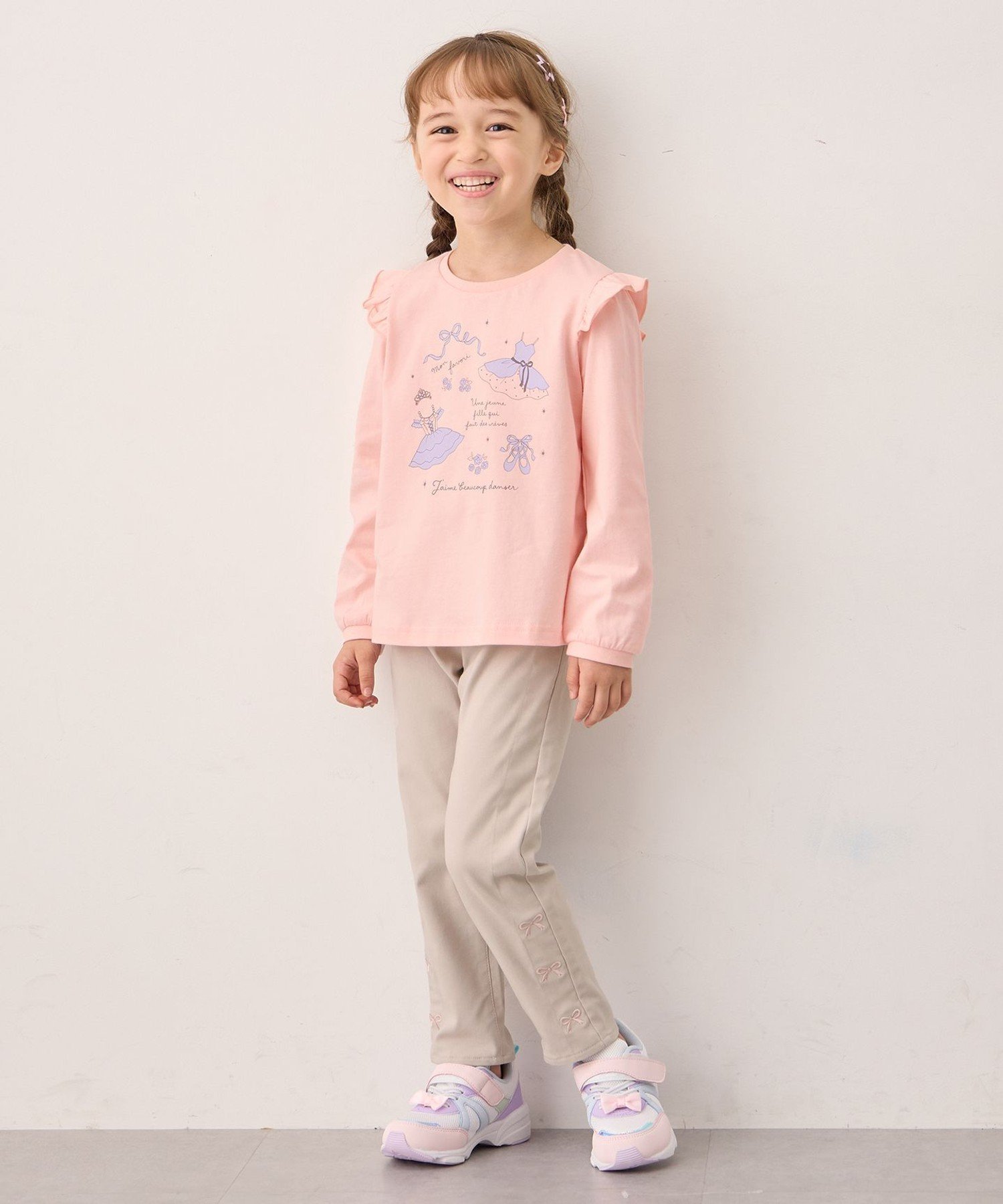 Футболка с длинным рукавом 7days Print Any Kids, Pink x Ballet [012] — фото 2