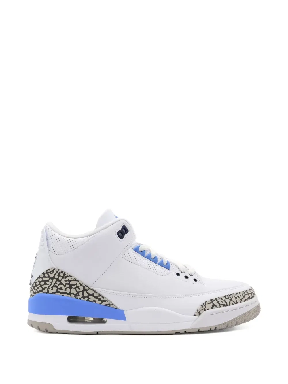Кроссовки Jordan 3 UNC PE с рисунком, белый