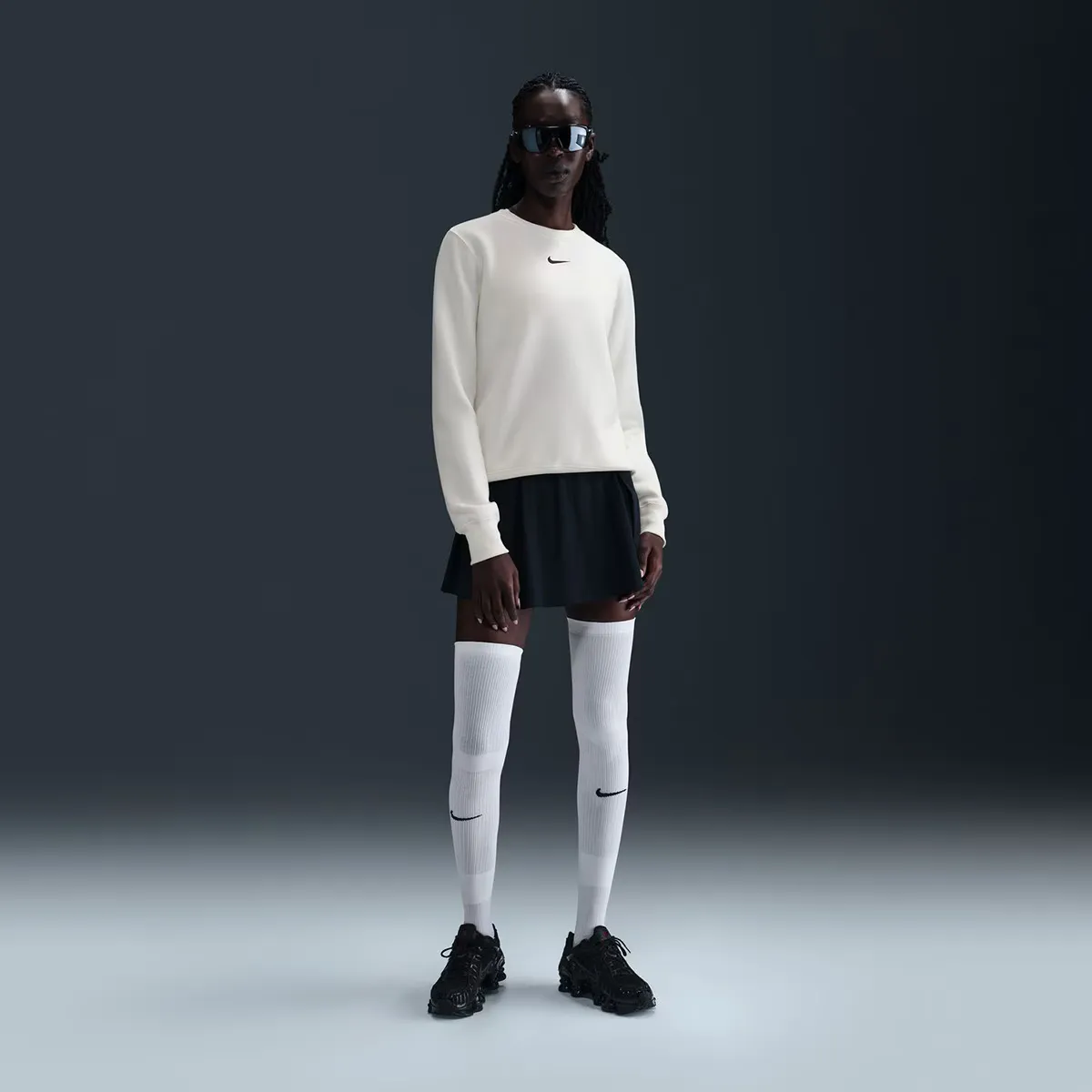 

Женская спортивная одежда Phoenix Fleece Свитшот Nike, белый