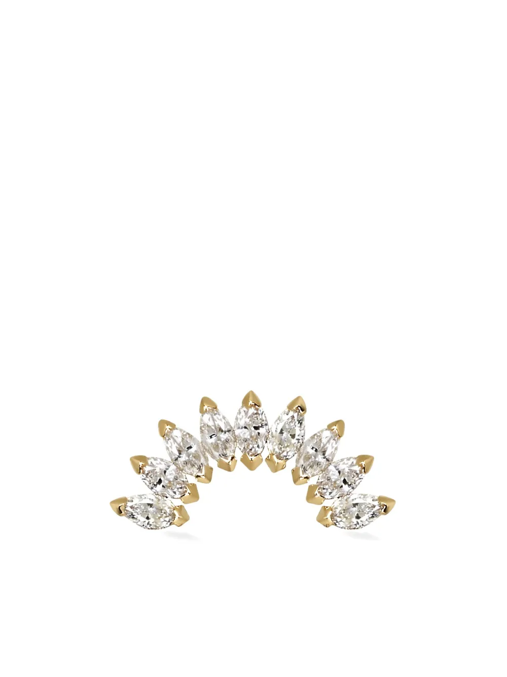 

Серьга Stately из желтого золота с бриллиантами Lark & Berry, желтый