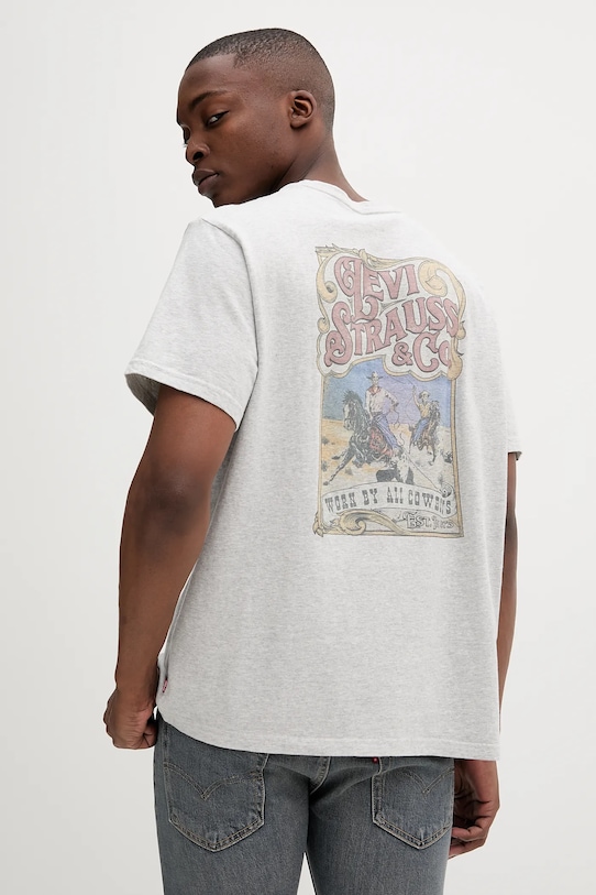 

Хлопковая футболка Levi'S, серый