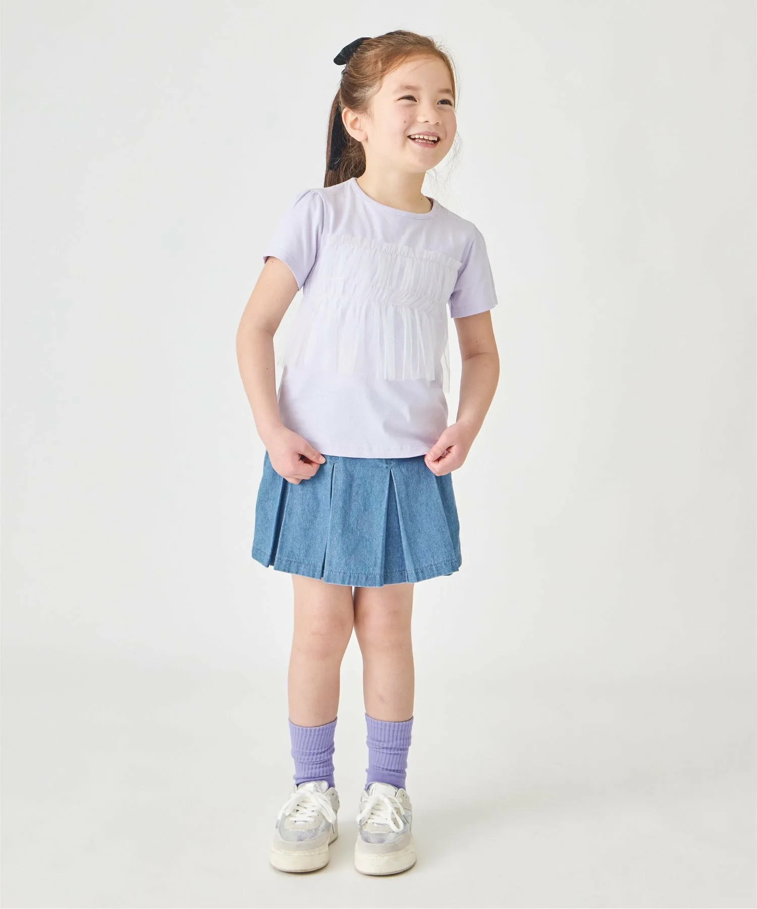 Шифоновая футболка Ever Closet, цвет Lavender — фото 2